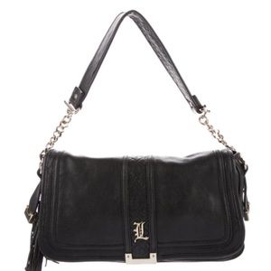 LAST CHANCE BEFORE DONATION - L.A.M.B. Black Leather Shoulder Bag